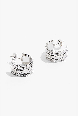 Silver Mia Hoop Earring Earrings Country Road