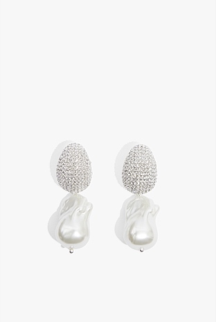 Silver Violet Pearl Earring Earrings Country Road