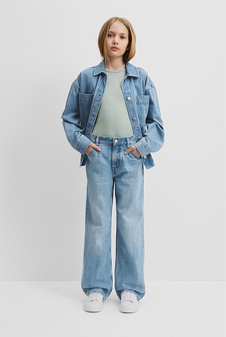 Teen Mid Rise Straight Jean