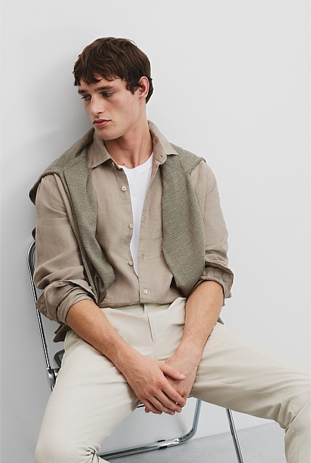 Regular Fit Organically Grown Linen Shirt