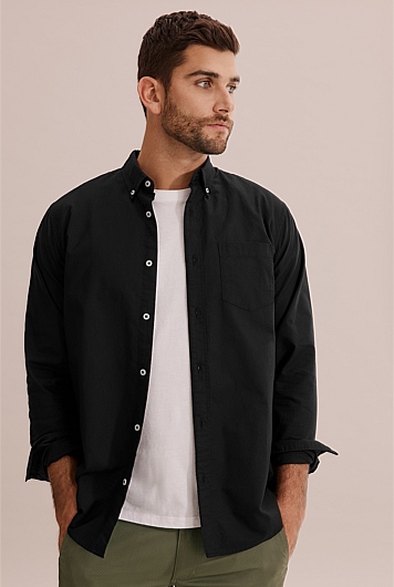 Regular Fit Washed Oxford Shirt