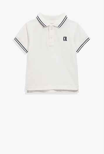 Organically Grown Cotton Logo Polo Shirt