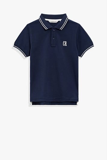 Organically Grown Cotton Logo Polo Shirt