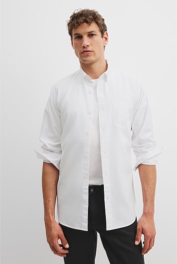 Regular Fit Australian Good Earth Cotton Oxford Shirt