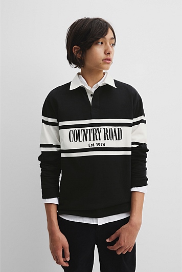 Teen Australian Cotton Panelled Rugby Shirt