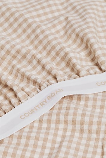 Noni Gingham King Single Fitted Sheet