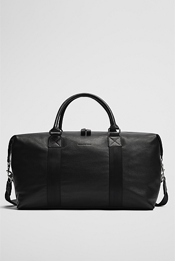 Leather Weekender