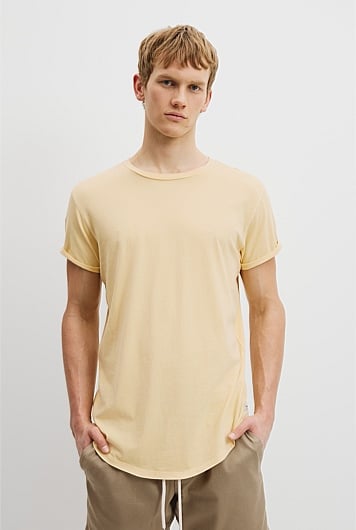 Australian Cotton Longline Garment Dyed T-Shirt