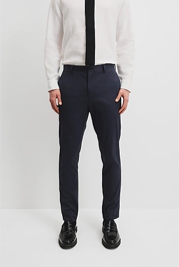 Slim Fit Organically Grown Cotton Stretch Pant