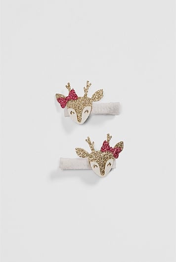 Reindeer Mini Clip Pack of 2