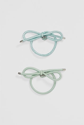 Bow Hair Tie Pack of 2