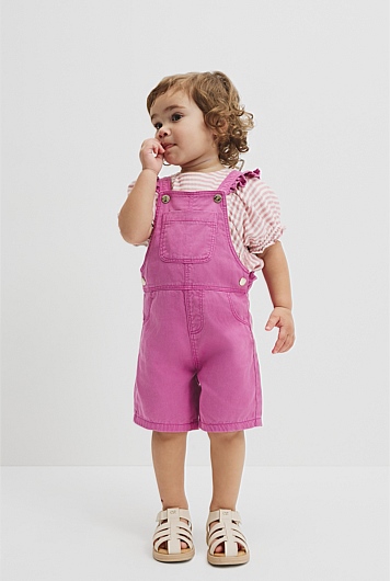 Frill Denim Overall