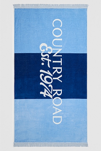 Verified Australian Cotton CR Est. 1974 Beach Towel