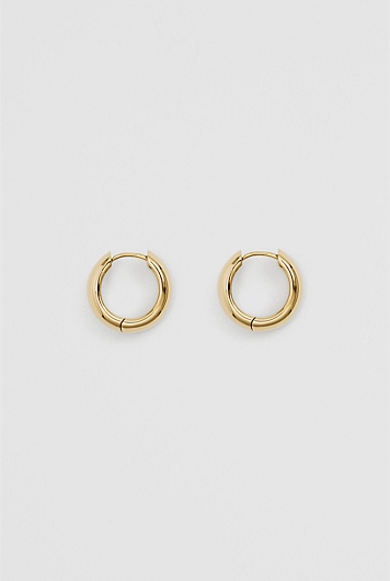 Tarnish-Resistant Large Wide Hoop