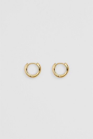 Tarnish-Resistant Small Slim Hoop