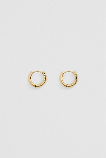 Tarnish-Resistant Small Wide Hoop