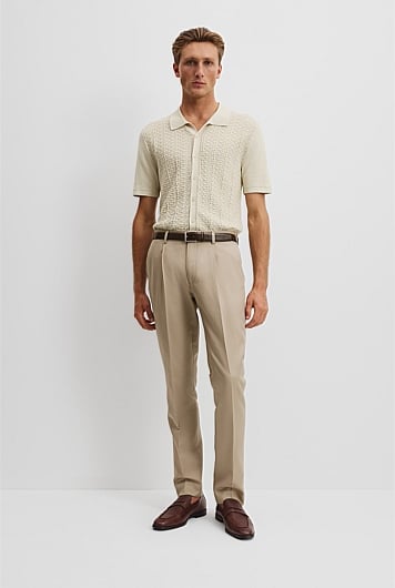 Tailored Fit Cotton Linen Pant