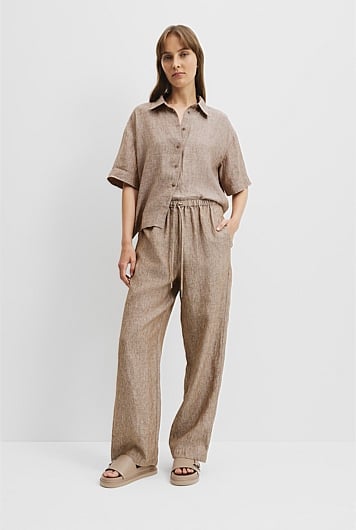 Organically Grown Linen Pull-On Pant