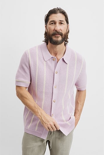 Australian Cotton Textured Knit Shirt