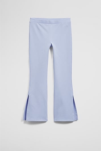 Organically Grown Cotton Blend Flare Tech Pant