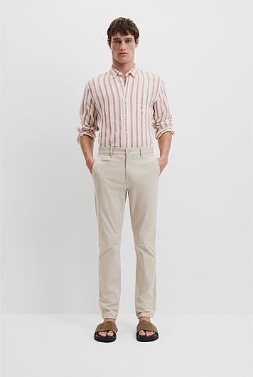 Verified Australian Cotton Tapered Fit Stretch Chino