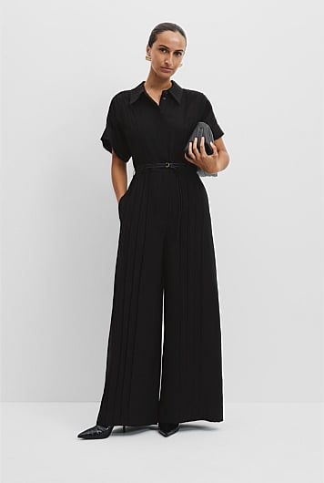 Pleat Detail Jumpsuit