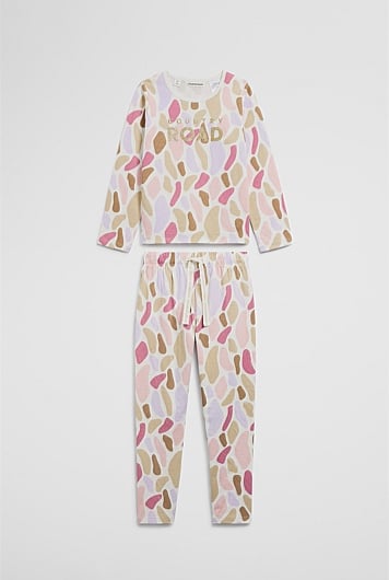 Australian Cotton Abstract Logo Pyjama Set