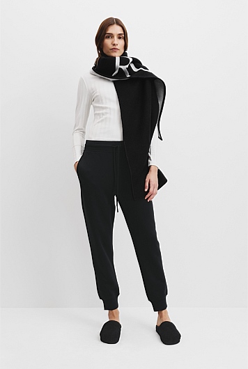 Australian Cotton Rib Cuff Track Pant