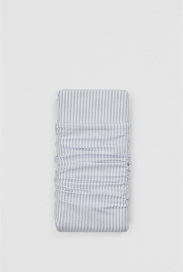 Brae Australian Cotton Stripe King Flat Sheet