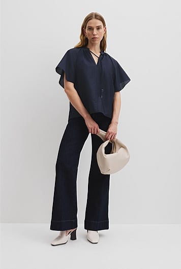 Flutter Sleeve Blouse