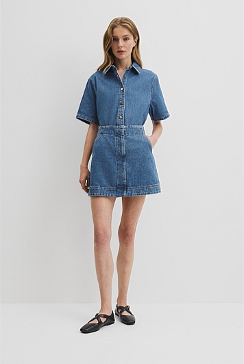 Denim Mini Skirt