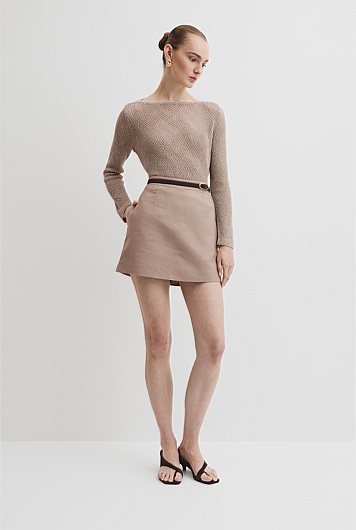 Linen Skort