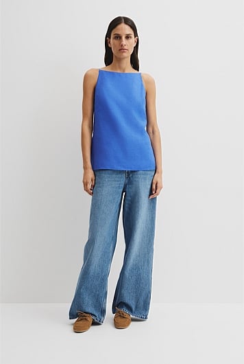 Organically Grown Linen Longline Cami
