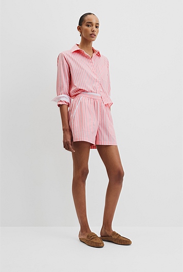 Australian Cotton Oxford Stripe Short