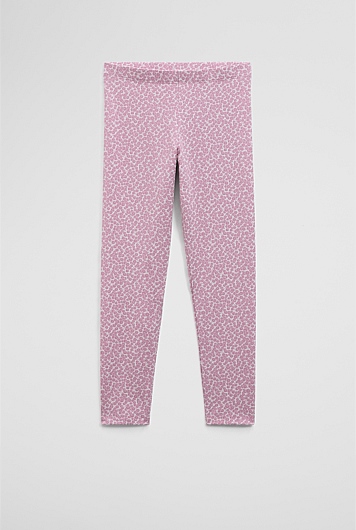 Organically Grown Cotton Blend Heart Legging