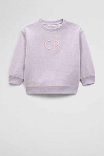 Oversized Australian Cotton CR Logo Sweat