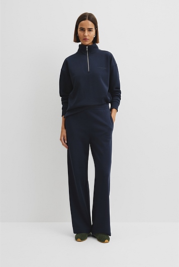 Australian Good Earth Cotton Straight Leg Track Pant