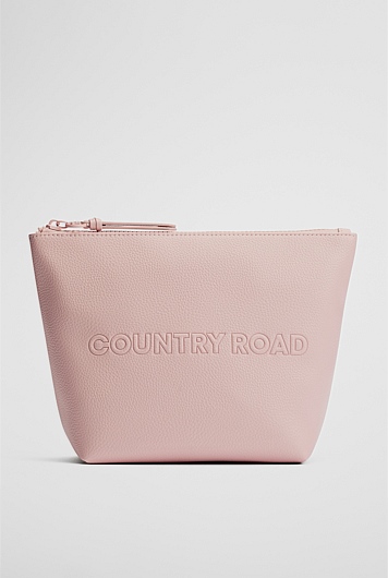 Branded Detail Tri Cosmetic Bag
