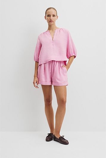 Cuff Linen Short