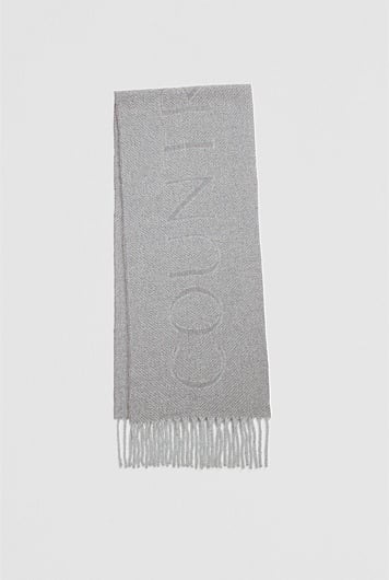 Alpaca Blend Herringbone Scarf