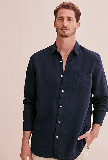 Regular Fit Linen Shirt