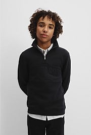 Teen Verified Australian Cotton Heritage Half Zip Sweat