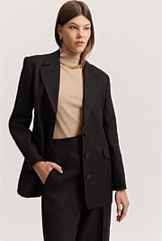 Organically Grown Linen Yarn Dyed Blazer