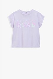 Organically Grown Cotton Sequin Logo T-Shirt