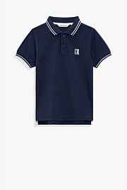 Organically Grown Cotton Logo Polo Shirt