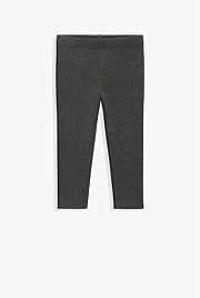 Organically Grown Cotton Blend Solid Rib Legging