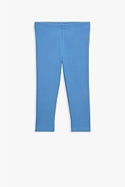 Organically Grown Cotton Blend Solid Rib Legging