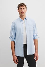 Regular Fit Australian Good Earth Cotton Oxford Shirt