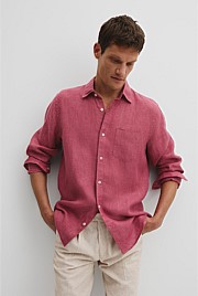 Regular Fit Organically Grown Delave Linen Shirt