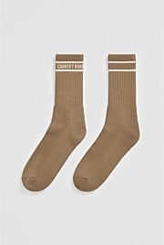 Australian Cotton Blend Country Road Sport Crew Sock